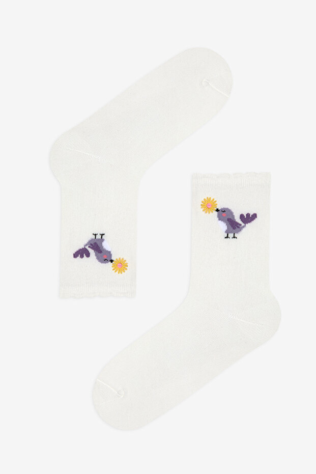 Frill Bird Socket Socks - 1