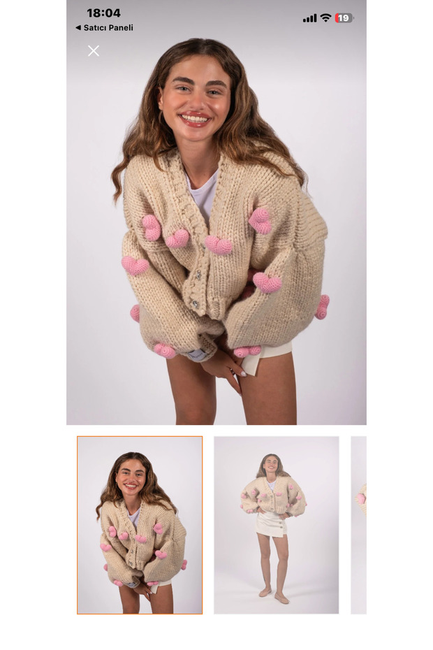 Women's Rose Motif Cardigan