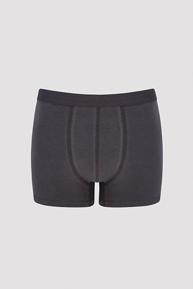 Erkek Basic Tripple 3'lü Antrasit Boxer - 2