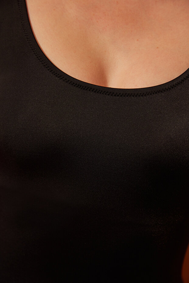 Siyah Basic Spor Mayo - 5