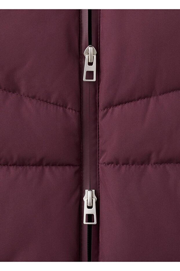 Kapüşonlu kapitone anorak - 6