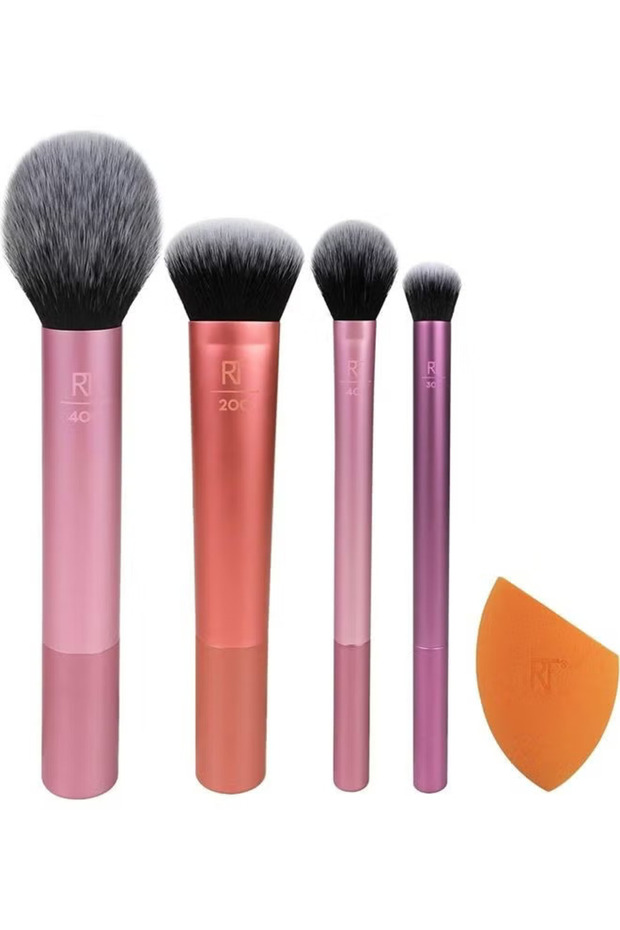 مجموعة فرش مكياج أساسية للاستخدام اليومي، لتحسين مظهر العين، ومنح قاعدة مكياج مثالية، 17 قطعة - 2