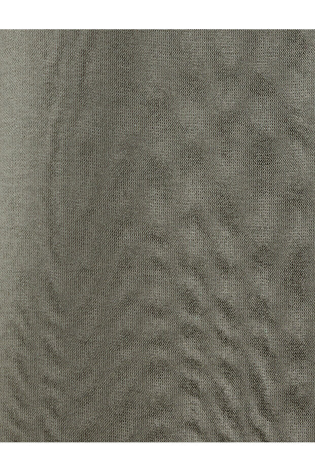 Şardonlu Pamuk Karışımlı Basic Kapşonlu Sweatshirt - 6