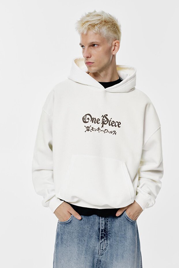 One Piece kapüşonlu sweatshirt - 1