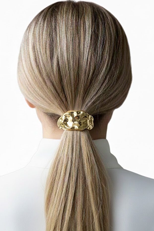 Gold Color Metal Rubber Buckle