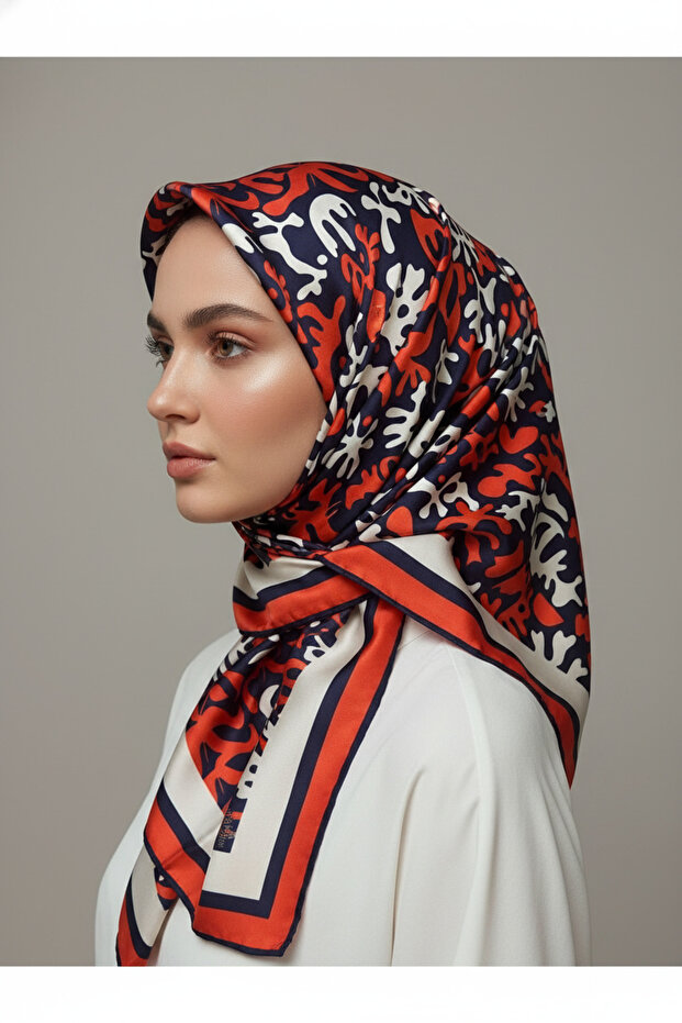 الاتجاه الطباعة الرقمية التعادل صبغ منقوشة وشاح رويان نمط 6 - 3