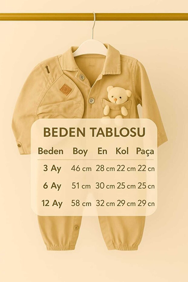 Ayıcıklı kot tulum - 7