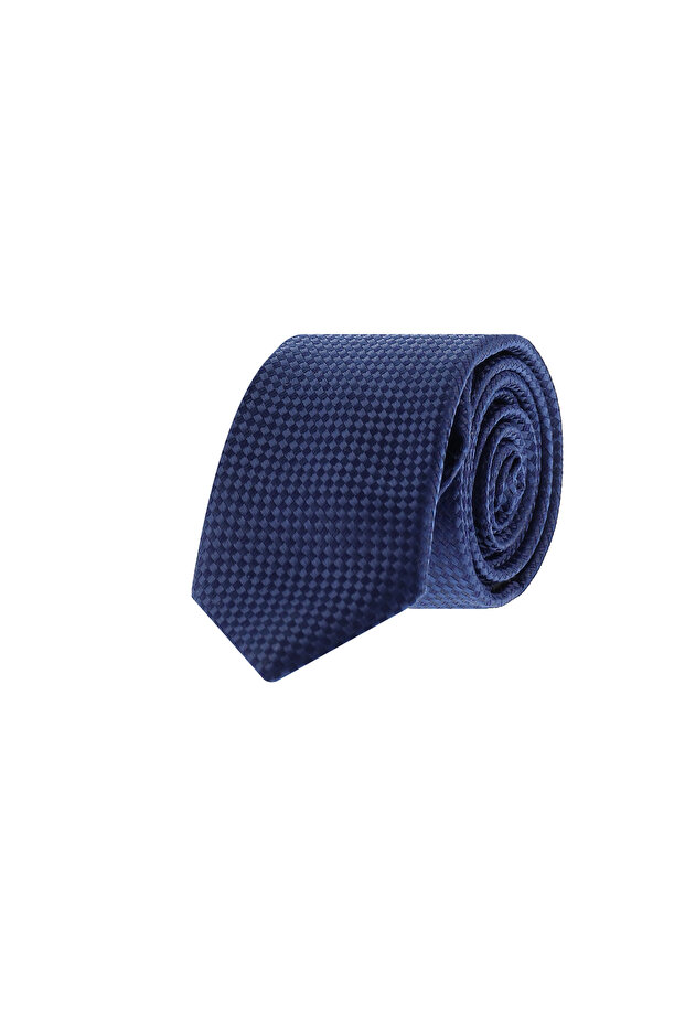 Patterned Silk Blend Tie - 1