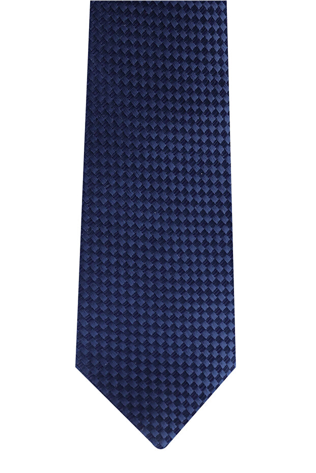 Patterned Silk Blend Tie - 2