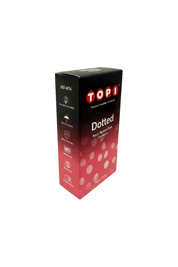 واقيات ذكري منقطة توبّي 10 قطع TOPI DOTTED CONDOMS 10PCS