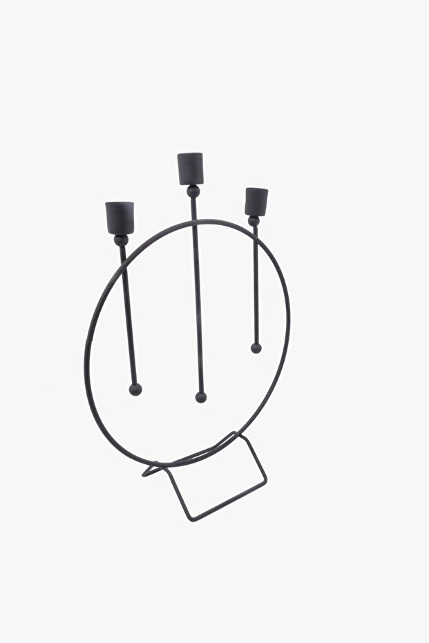 8634101100702 Siyah Şamdan - 3