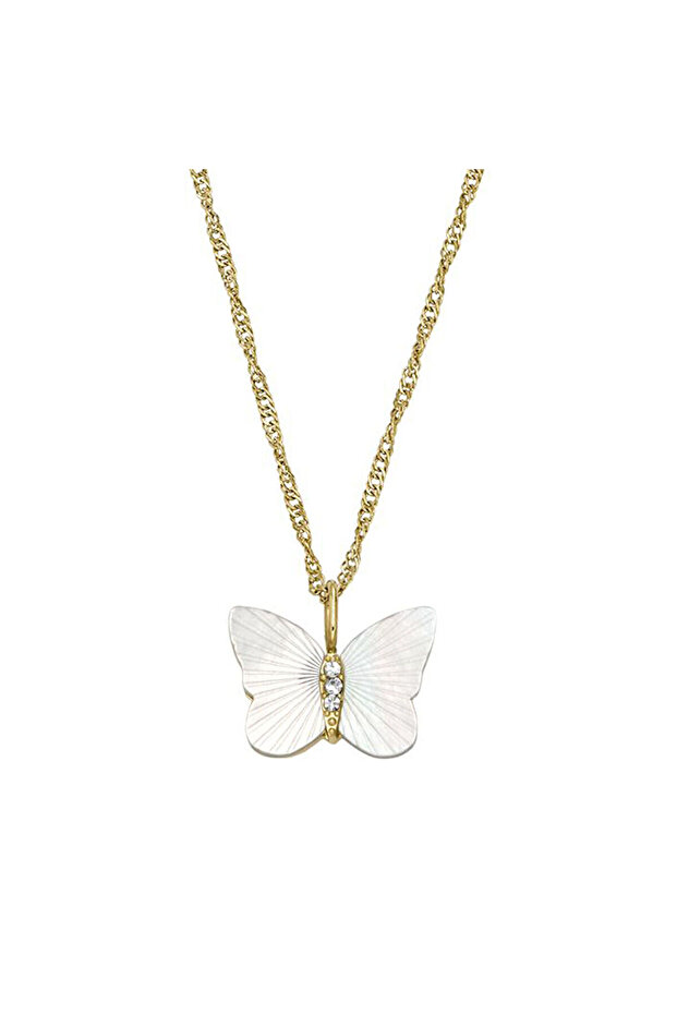 JF04424-710 Kelebek Kadın Kolye - 1