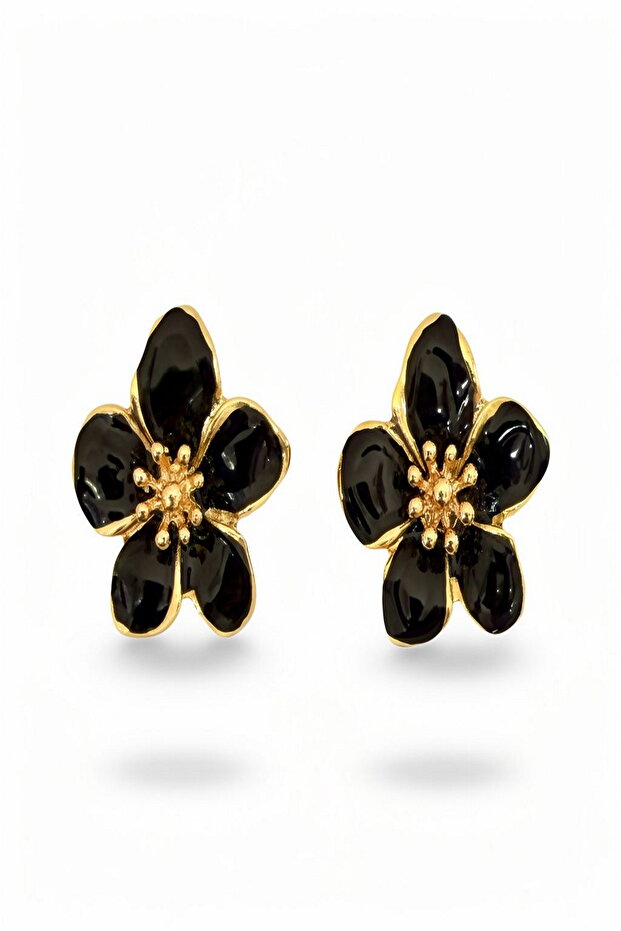 Women's Earrings 2 cm Enamel Small Flower Earrings