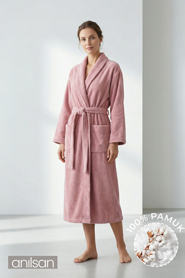 Şalyaka Bathrobe G.Kurusu 100% Cotton Unisex Ideal for Spa Women/Men