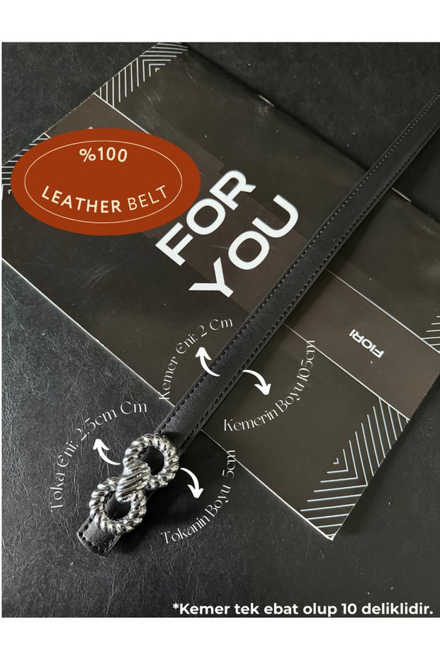 Genuine Leather Curved Twist Buckle Thin Women's Belt, Jacket Belt, Shirt Belt, Dress Belt