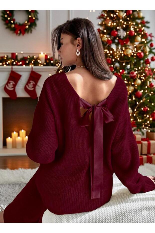 TRİKO ELBİSE KURDELYELİ - 1