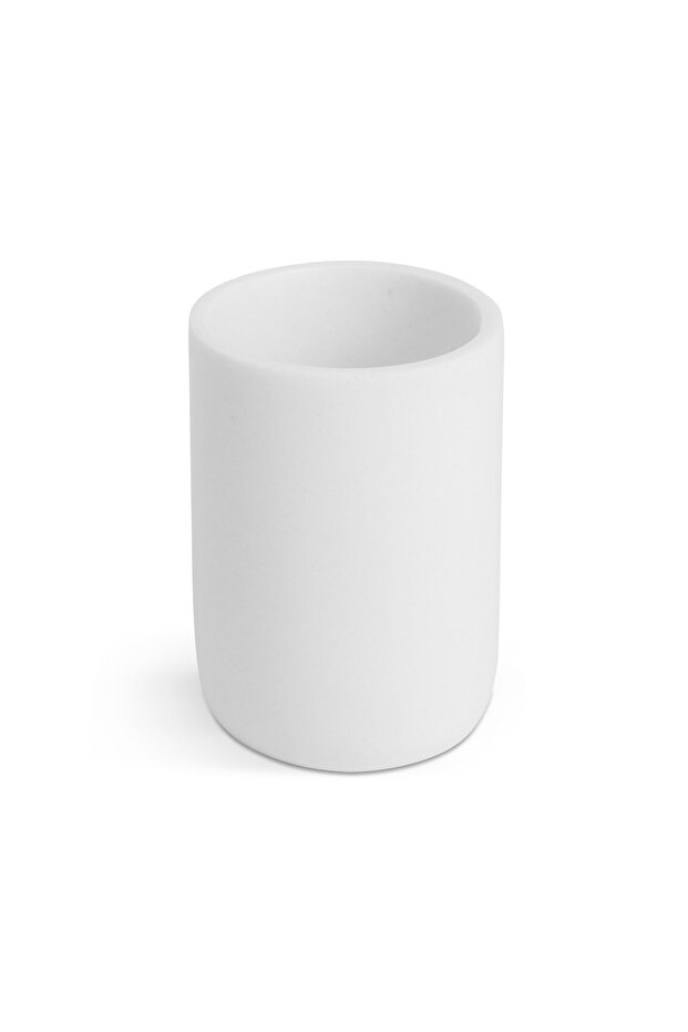 Matte white bath mug - 1