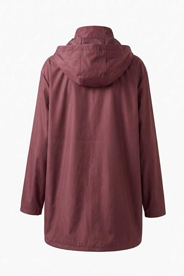 Wide Size Range, Patterned Lining Waterproof Raincoat - 7