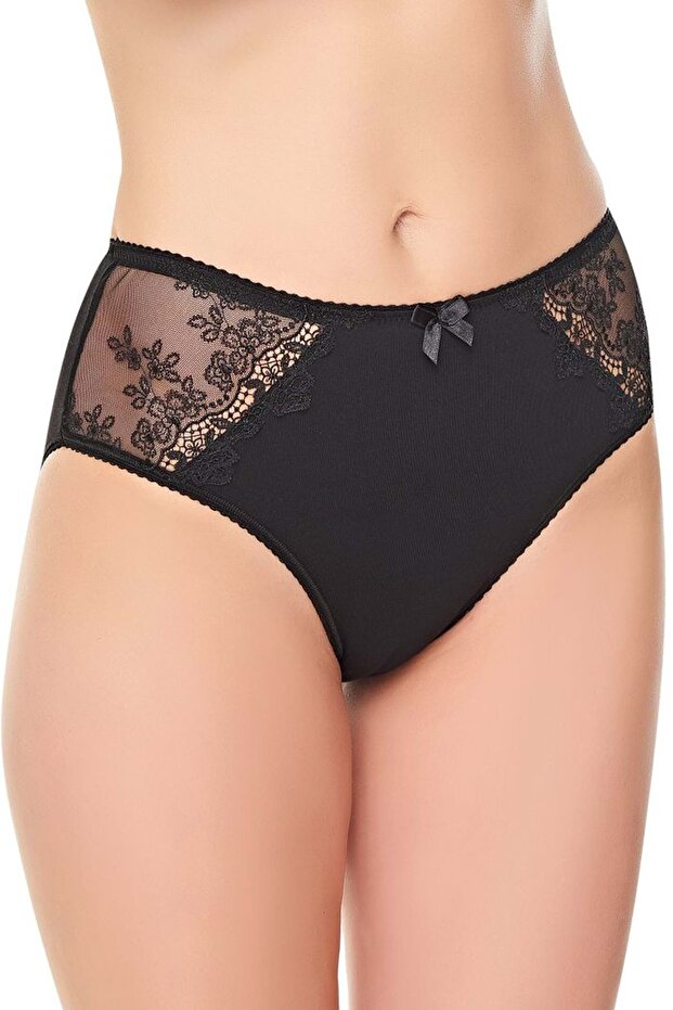 0284 Lace Women's Panties Black M
