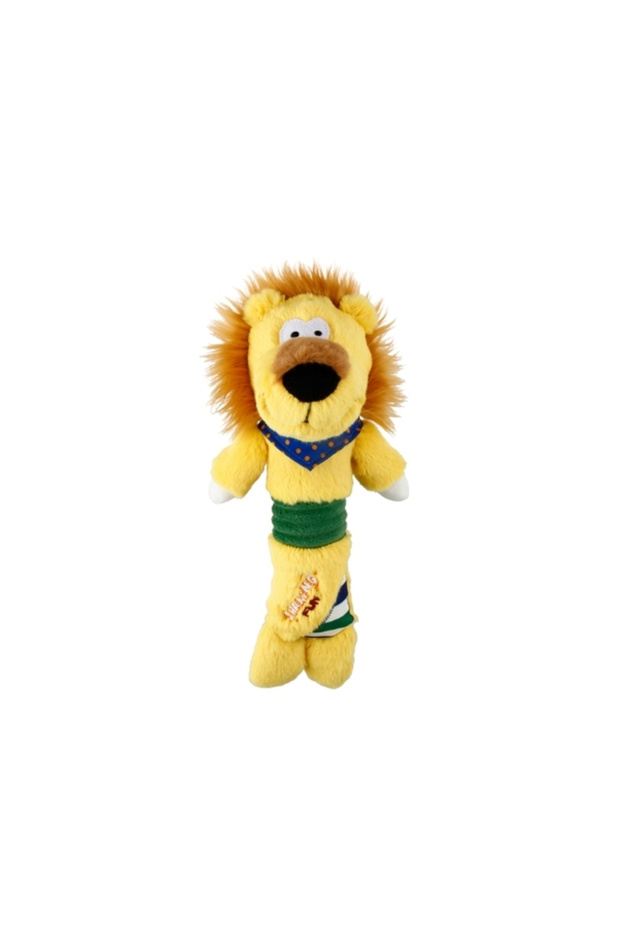 Sound Lion Plush Dog Toy Yellow