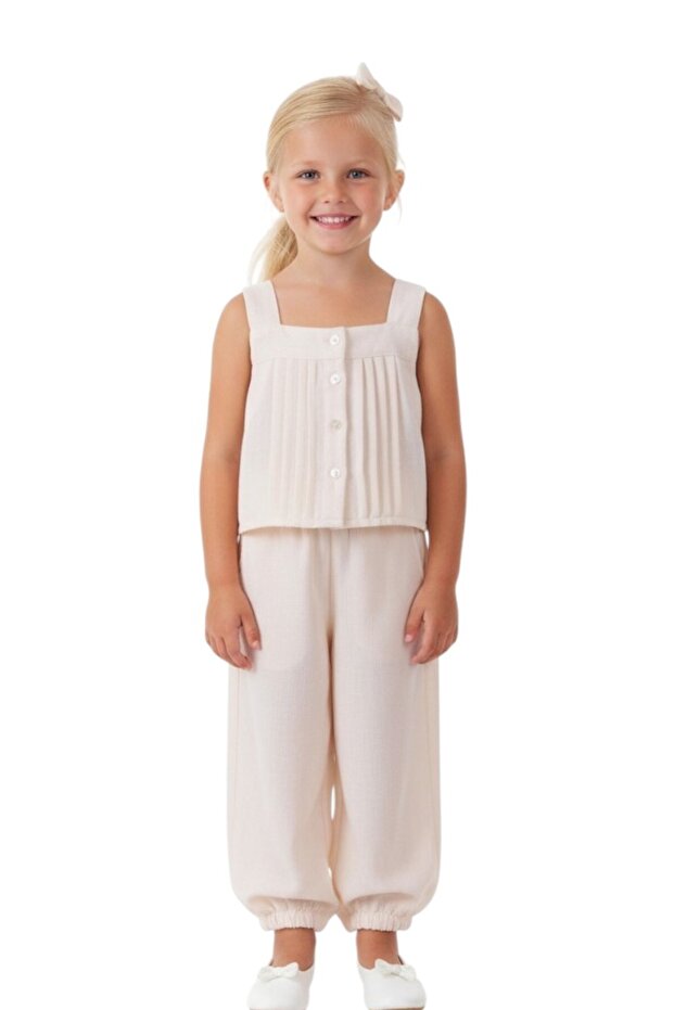 Laneno devojčino odelo - 2