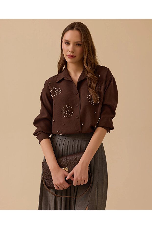 Taş Detaylı Gömlek - 2
