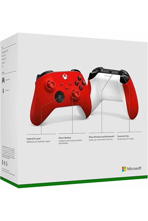 Xbox Wireless Controller Kırmızı 9.nesil ( Türkiye Garantili ) - 4