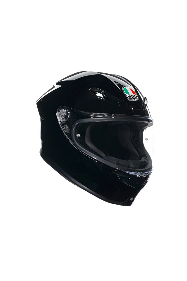 K6 S Black Mono Kapalı Kask - 1