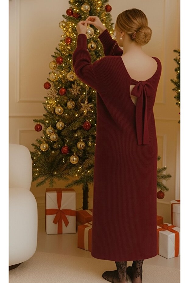 TRİKO ELBİSE KURDELYELİ - 3