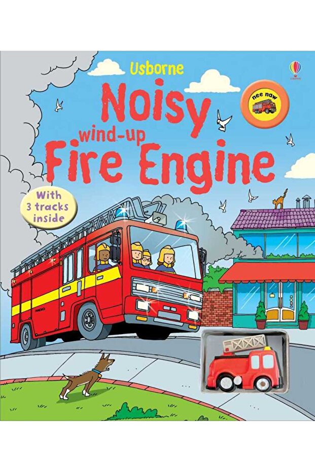 Noisy Wind-Up Fire Engine Book - 2