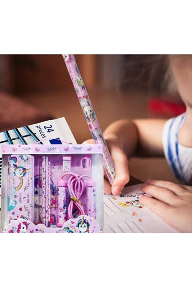 مجموعة قرطاسية يونيكورن وعناصر - 2