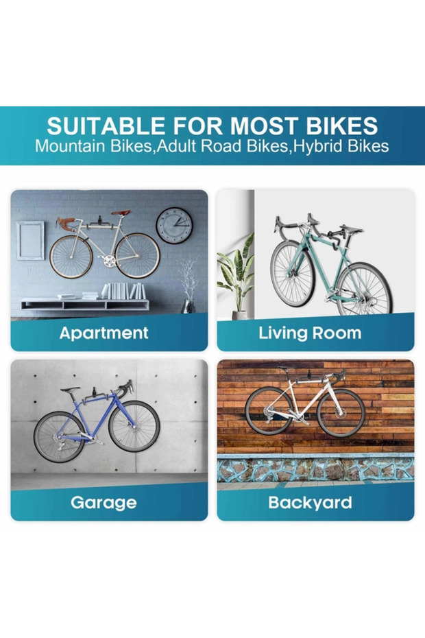Wall-mounted bicycle storage rack - 5
