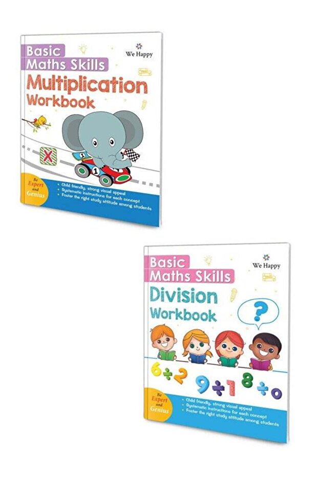 2 Pieces Set Basic Math Skills Multiplication & Division Educational Toy - 1