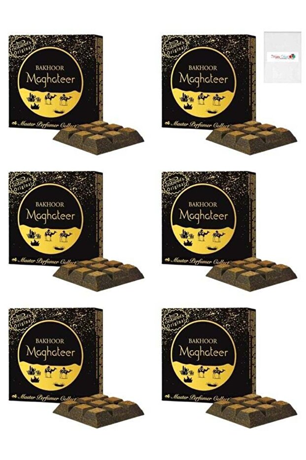 6Pcs Bakhoor Maghateer Incense 40GMS