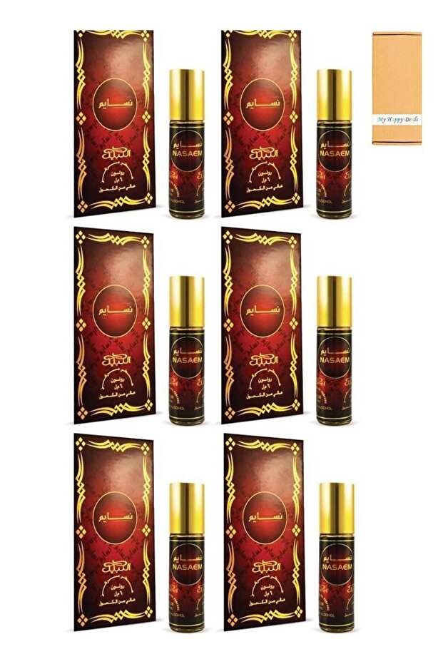 Nasaem Alcohol Free Roll On Oil Perfume 6ML - 6 Pack