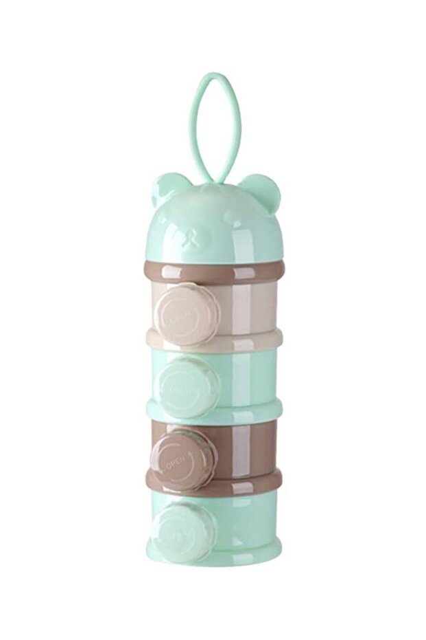 Portable Baby Food 4 Layers Lunch Box Snack Container Milk Powder Fruits Storage