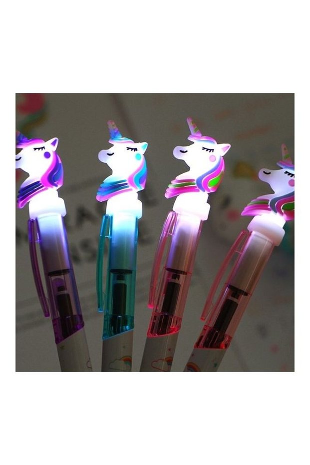 6-Piece Unicorn Fine Writing Pens Multicolour