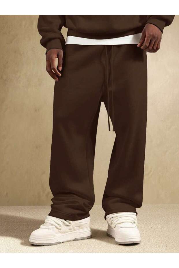 Baggy Men's 3 Thread Loose Fit Wide Leg Transitional Tracksuit