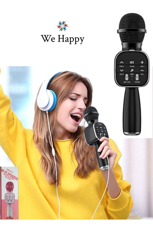 3-in-1 Portable Handheld Mic with Speaker - Wireless Bluetooth Karaoke Toy for Kids