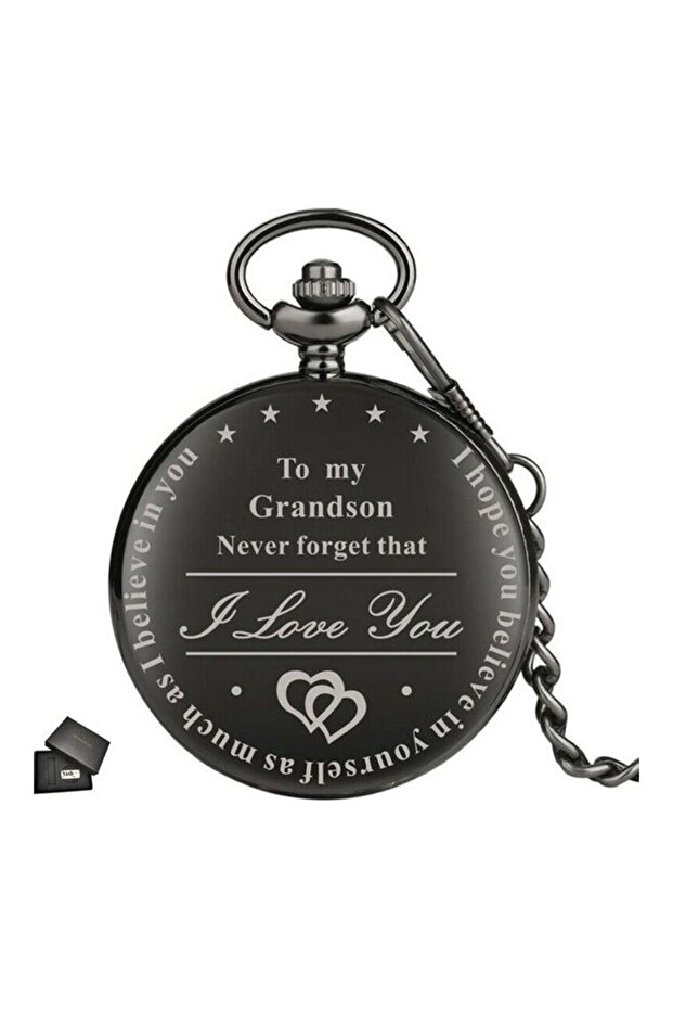 I Love You Quartz Pocket Watch