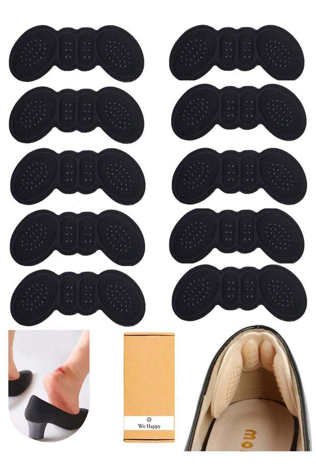 10 Pcs Shoe Insoles Adhesive Heel Liner Protector Grips