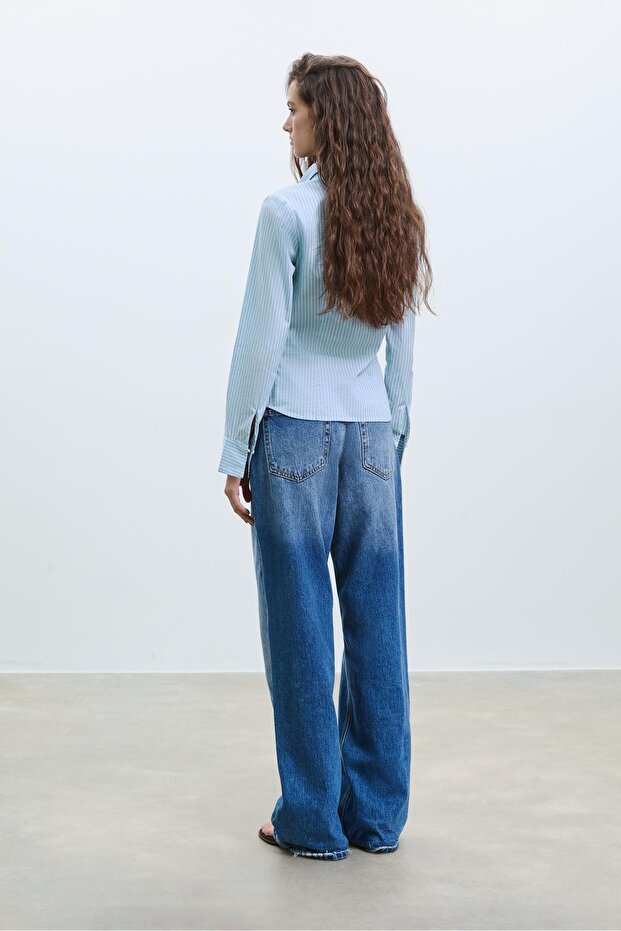 Basic striped fitted shirt - 4