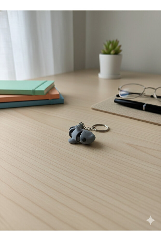 Moving Shark Keychain - 3