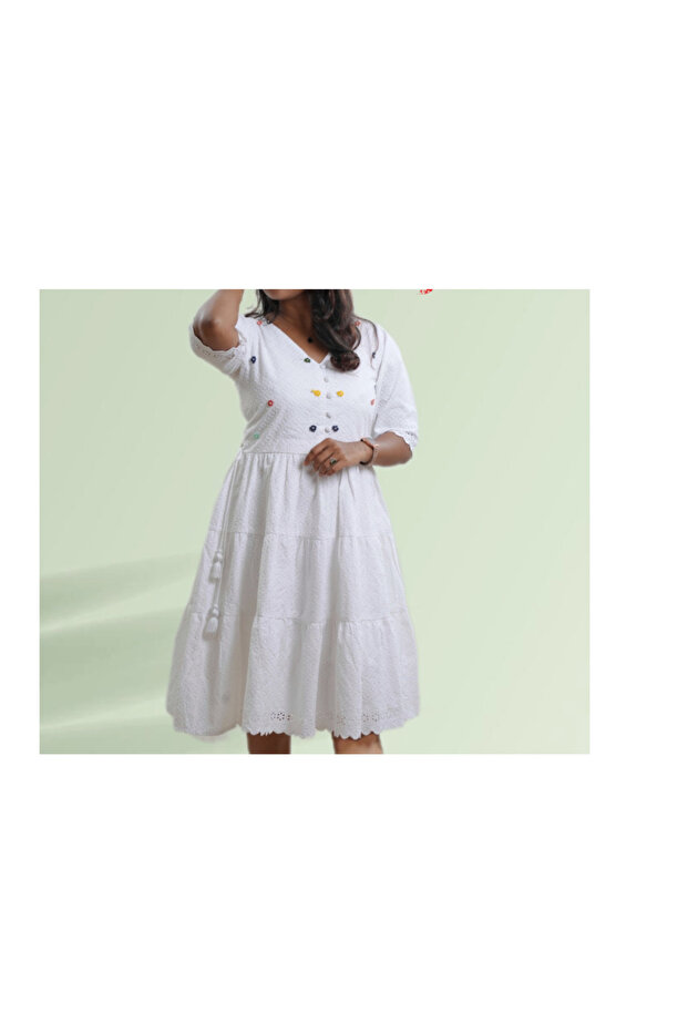 White Christmas Party Dress