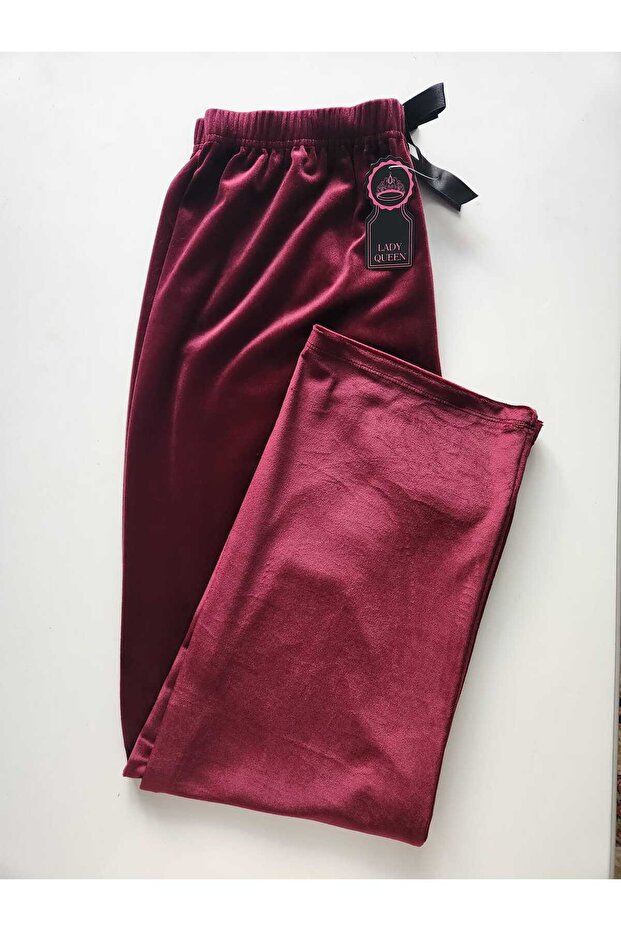 French Velvet Oversized Pajama Bottoms 8021