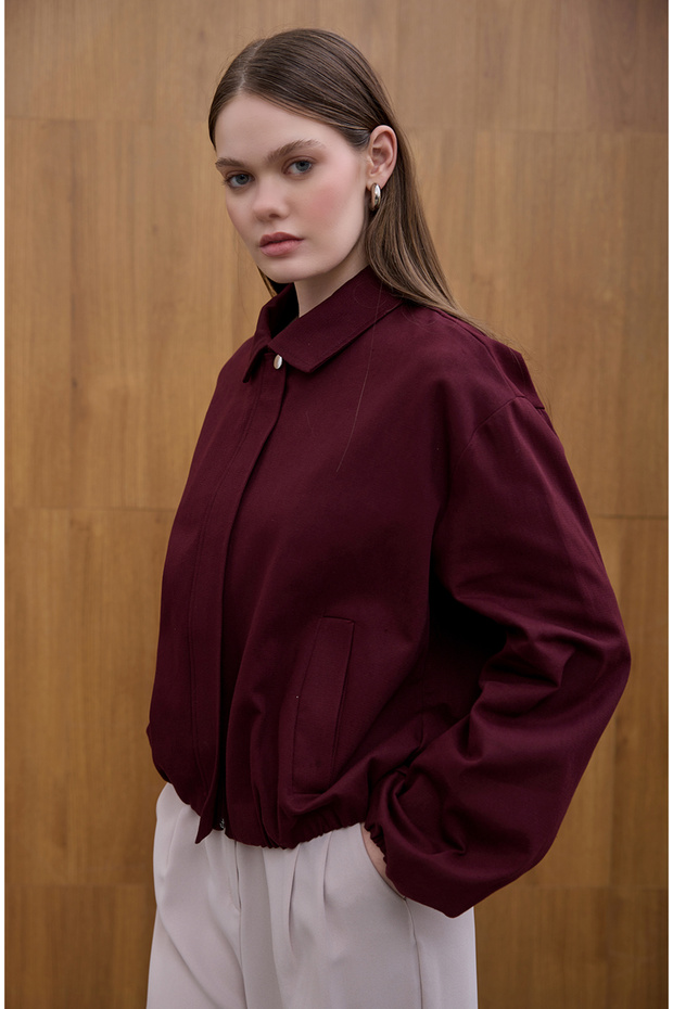 Drawstring Gabardine Jacket - 6