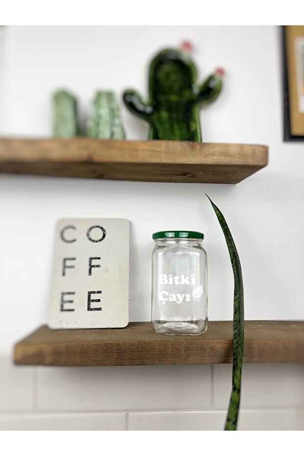Jar for Herbal Tea Glass Decorative Food Storage Coffee Jar Tea Sugar Jar Green Tea with Label
