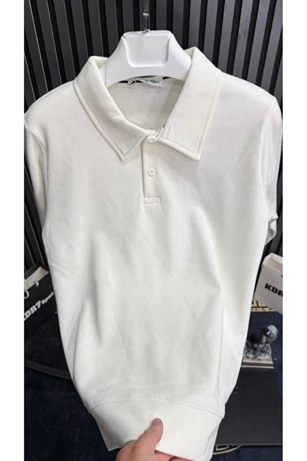 Polo yaka sweatshirt