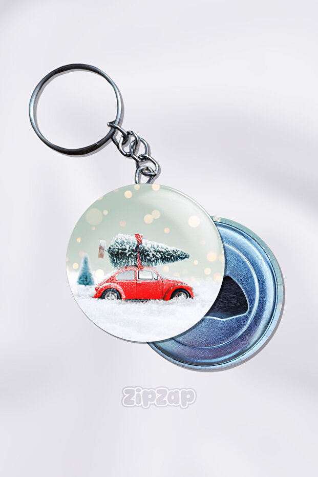 Merry Christmas-New Year Bag Ornament Keychain Charm (1 Pcs)
