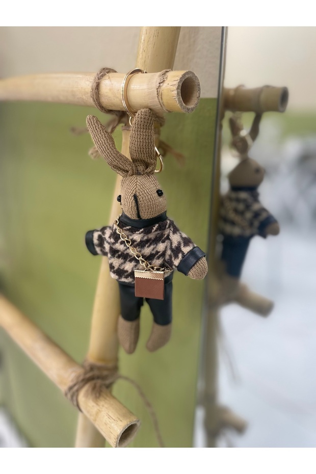 rabbit çanta charmı - 4